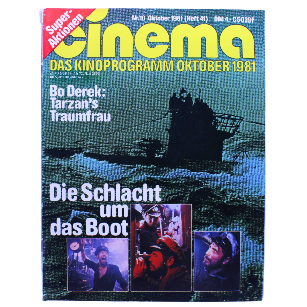 Cinema Magazin Nr. 10 (1981) | „Das Boot“ | Burt Reynolds Poster | Rares Film-Magazin
